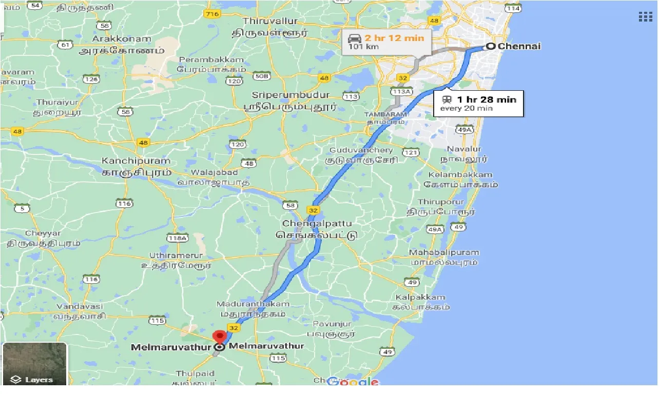 chennai-to-melmaruvathur-one-way