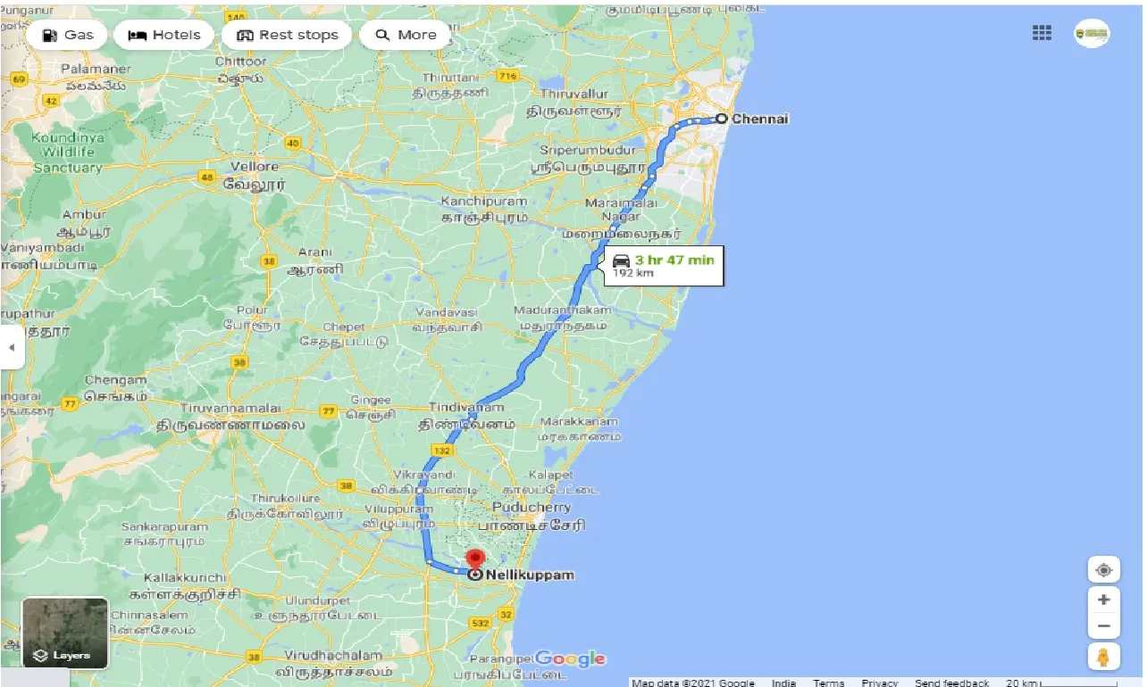 chennai-to-nellikuppam-one-way