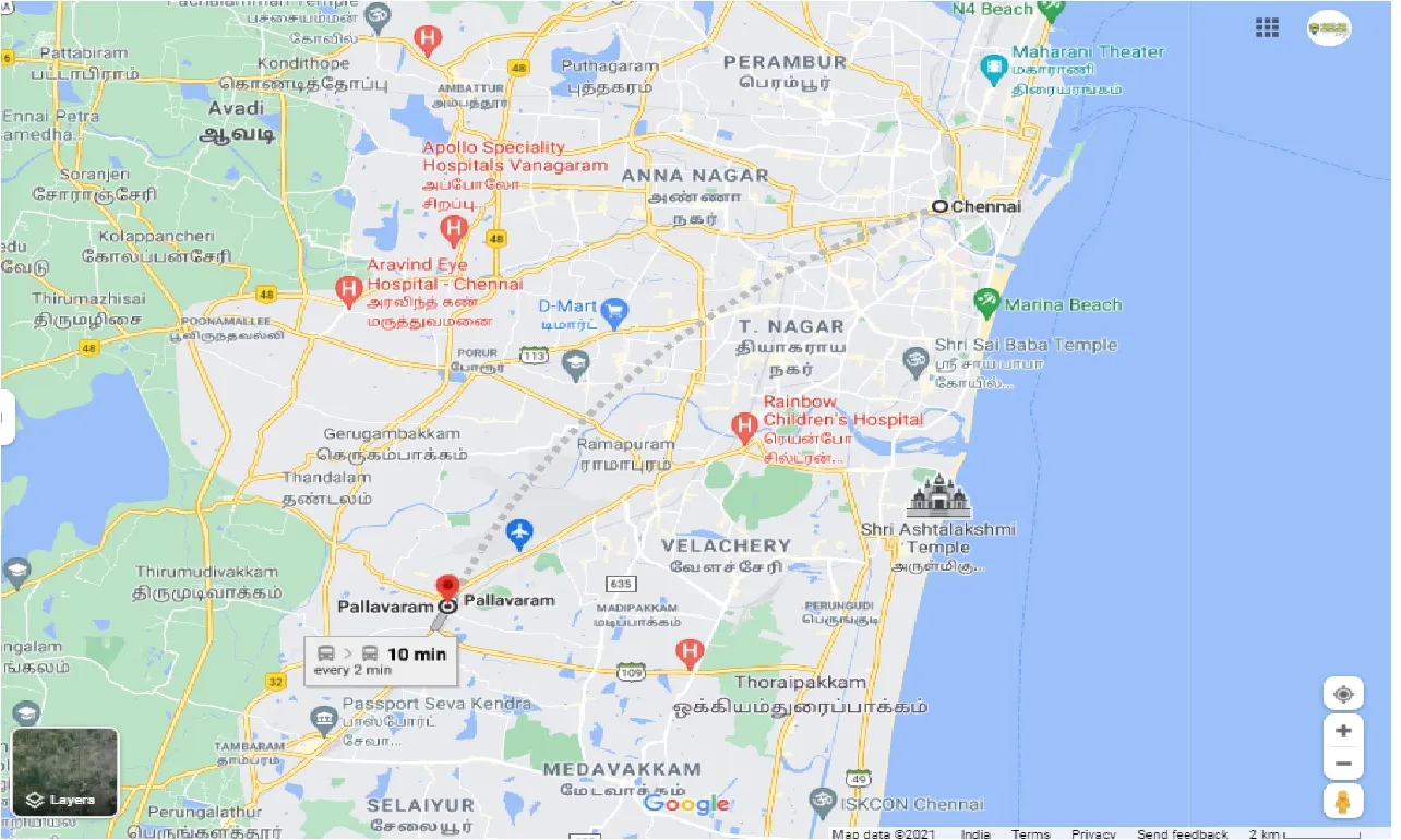 chennai-to-pallavaram-round-trip