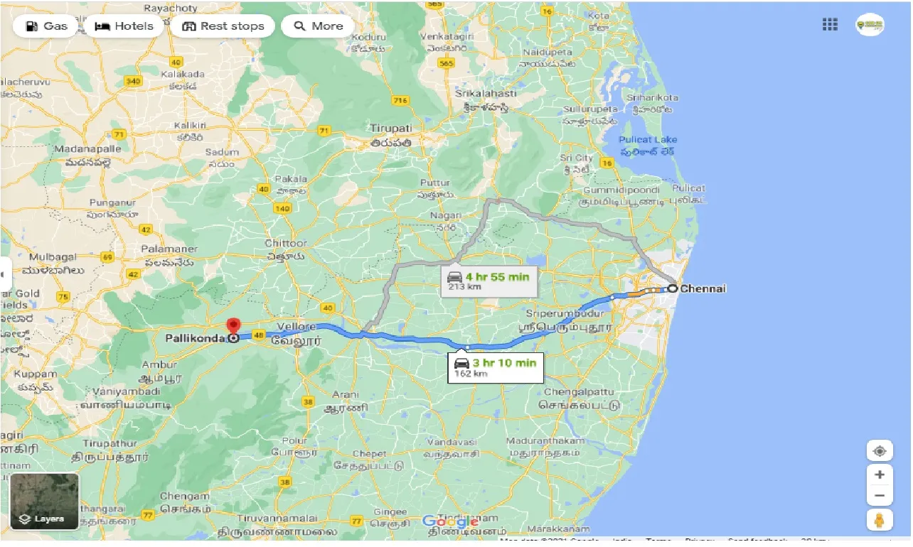 chennai-to-pallikonda-round-trip