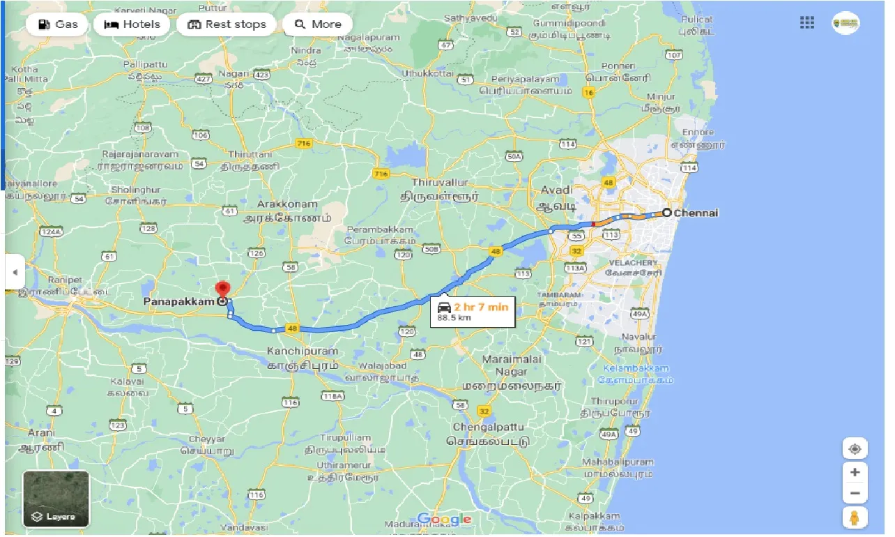 chennai-to-panapakkam-round-trip