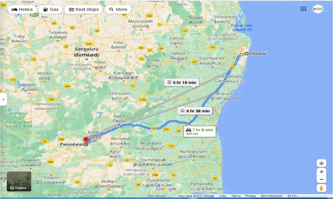 chennai-to-perundurai-one-way