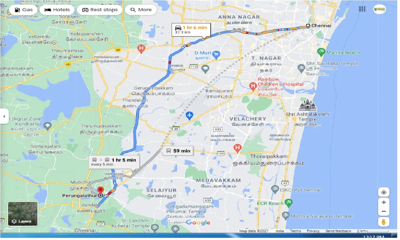 chennai-to-perungalathur-one-way