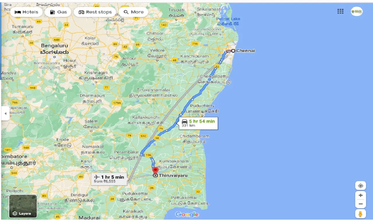 chennai-to-thiruvaiyaru-one-way