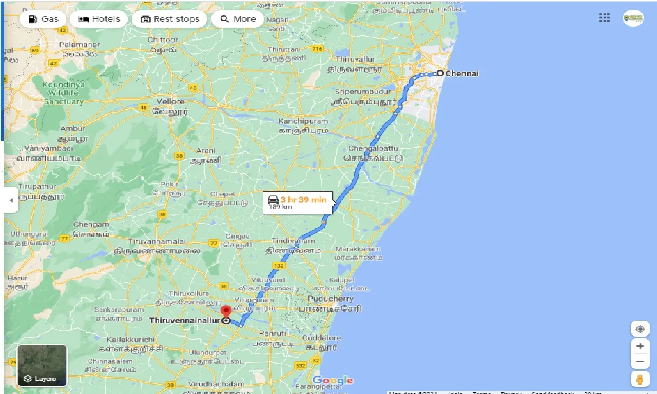 chennai-to-thiruvennainallur-one-way