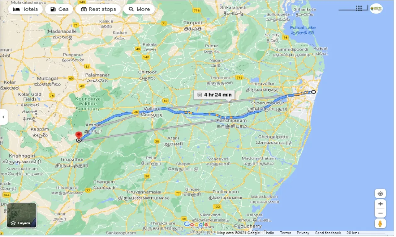 chennai-to-vaniyambadi-one-way