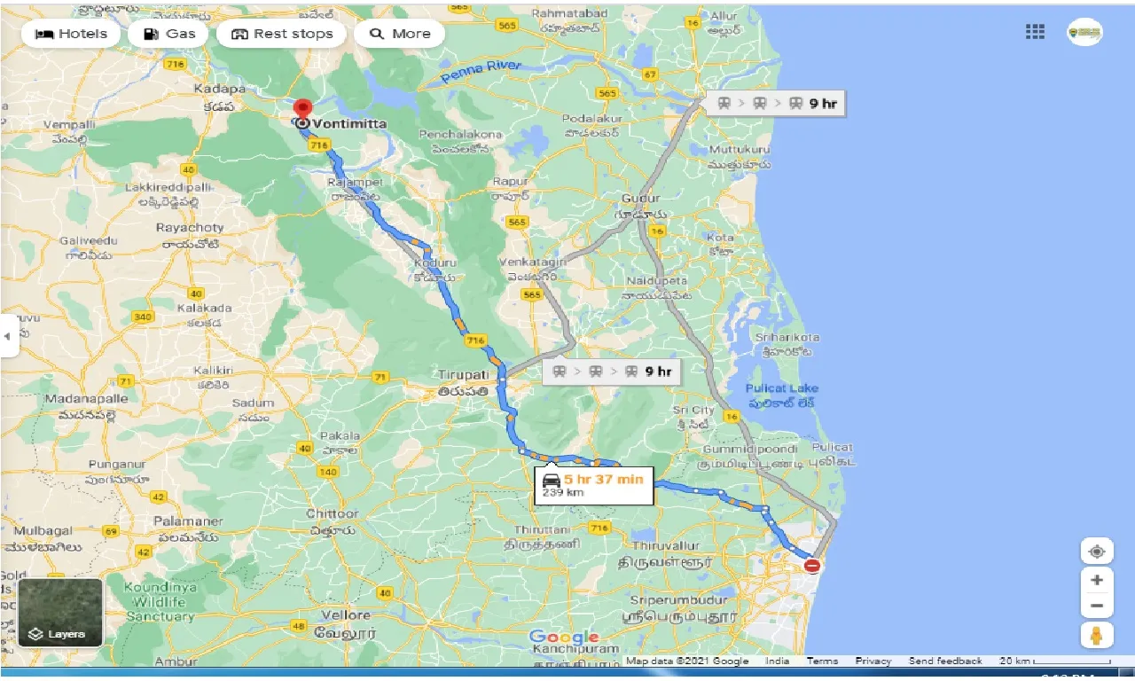 chennai-to-vontimitta-one-way