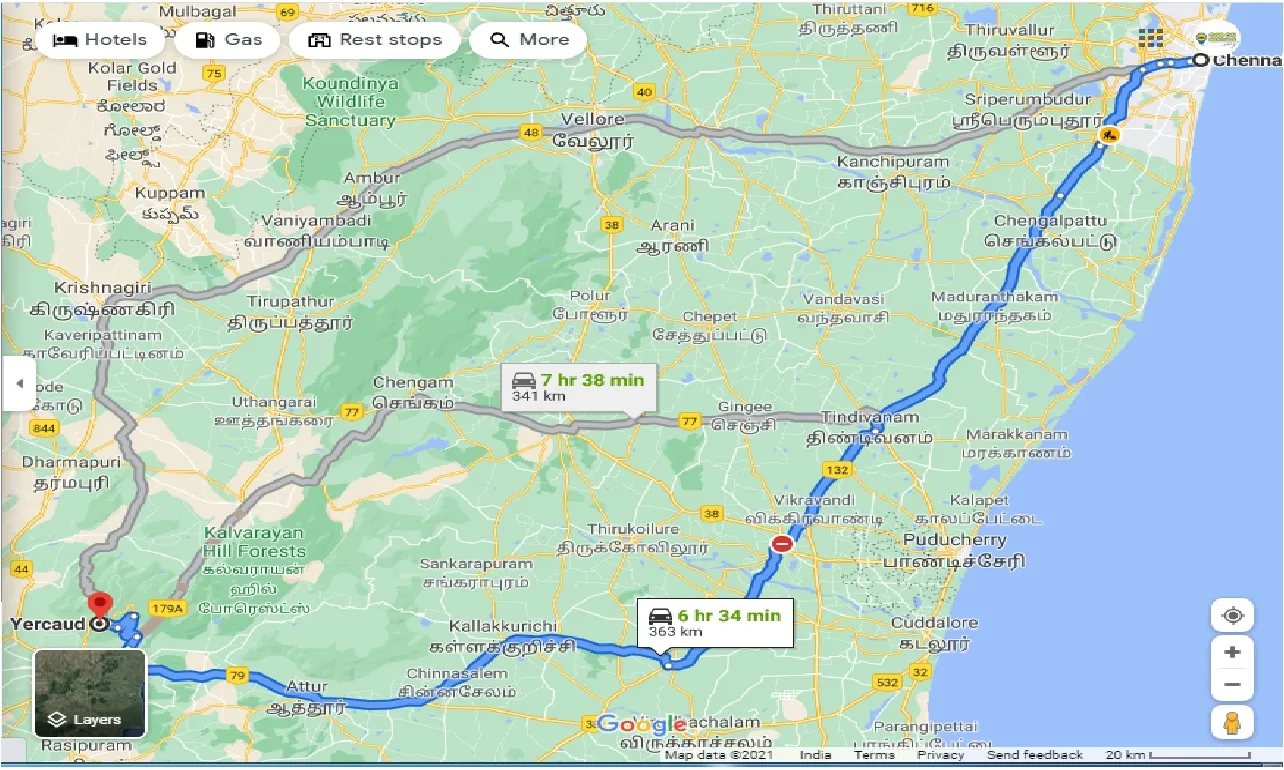 chennai-to-yercaud-one-way