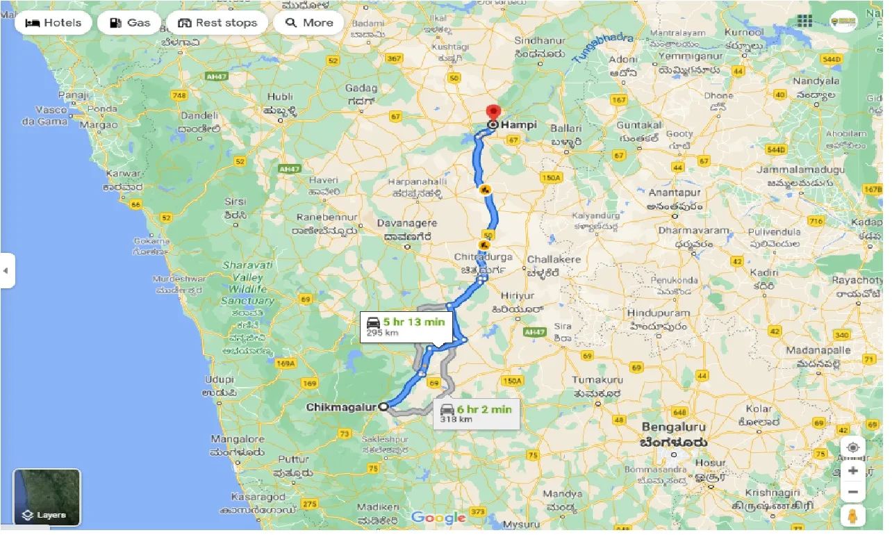 chikmagalur-to-hampi-one-way