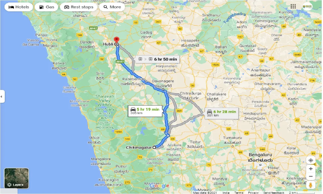 chikmagalur-to-hubli-one-way