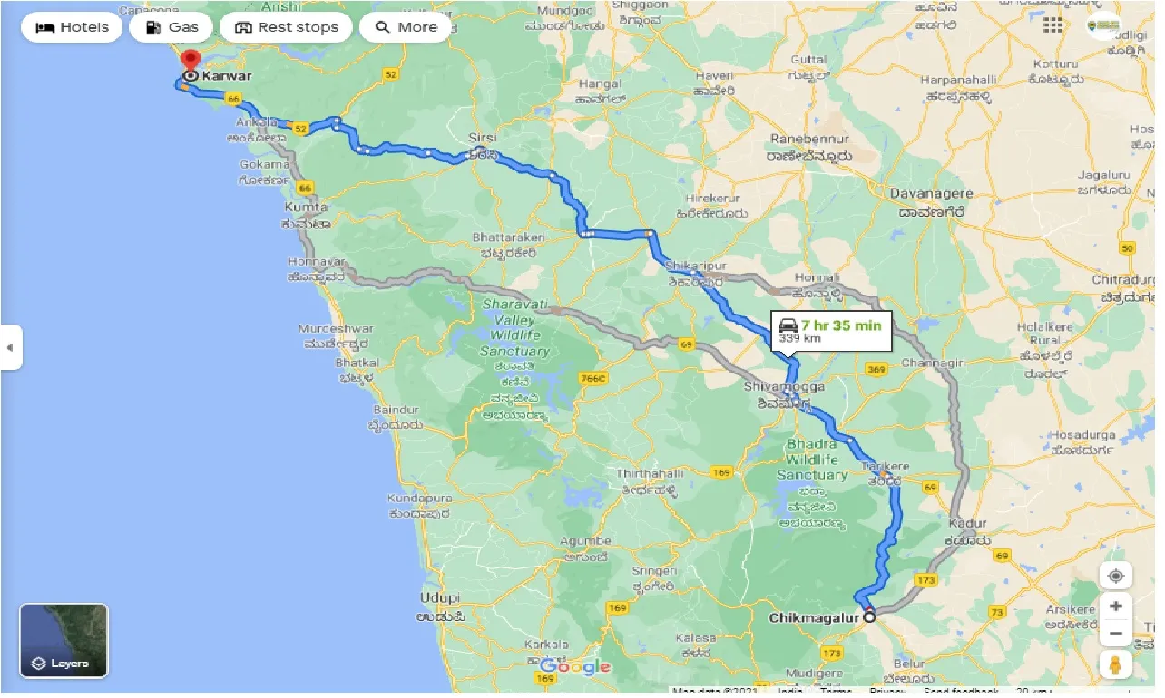 chikmagalur-to-karwar-round-trip