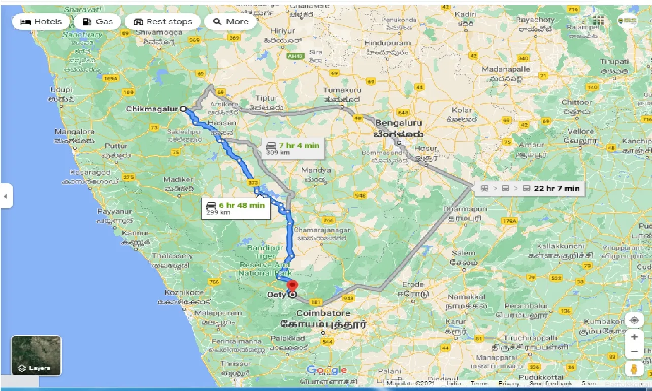 chikmagalur-to-ooty-one-way