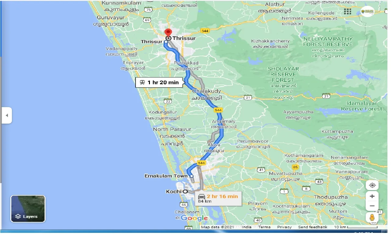 cochin-to-thrissur-one-way