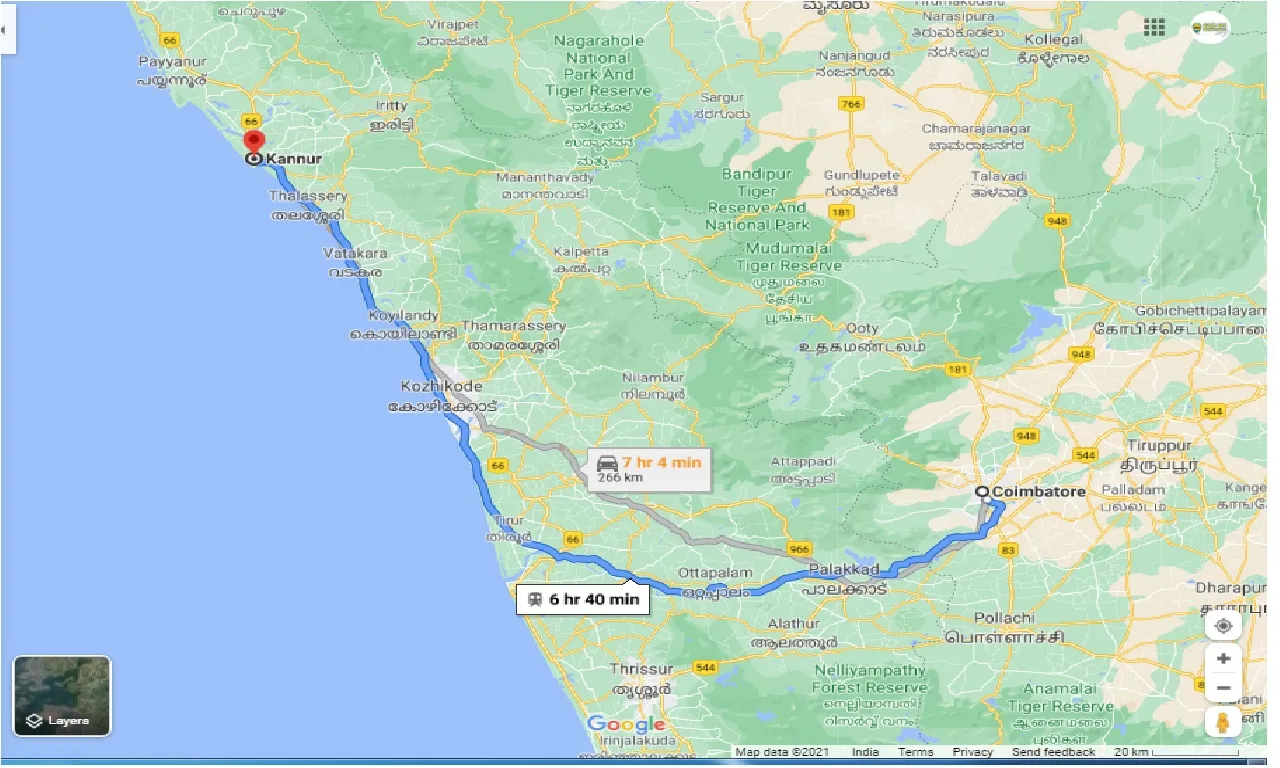 coimbatore-to-Kannur-one-way