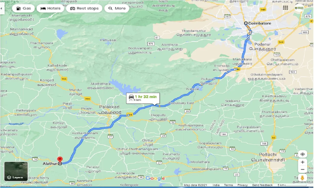 coimbatore-to-alathur-one-way