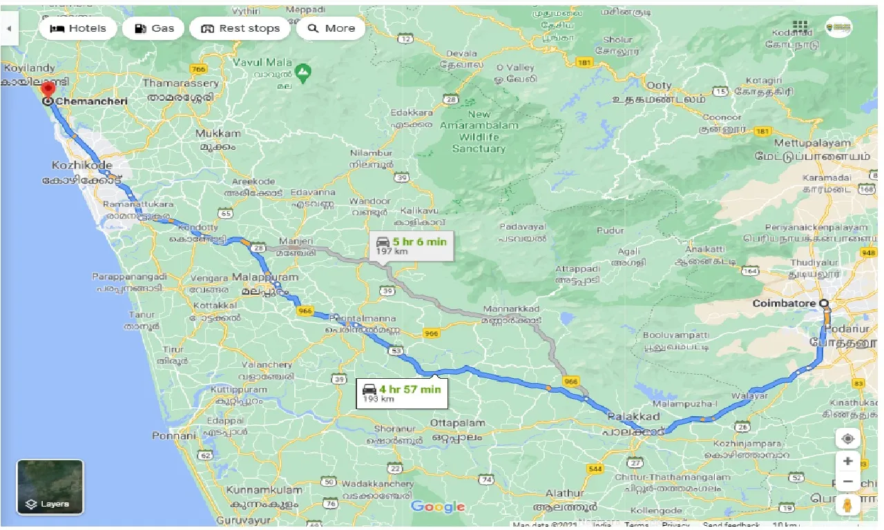 coimbatore-to-chemancheri-one-way