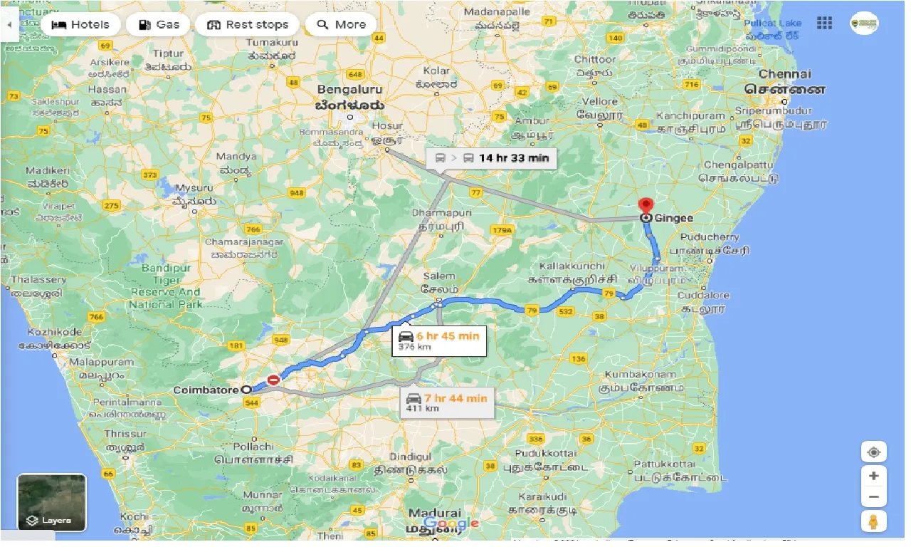 coimbatore-to-gingee-taxi