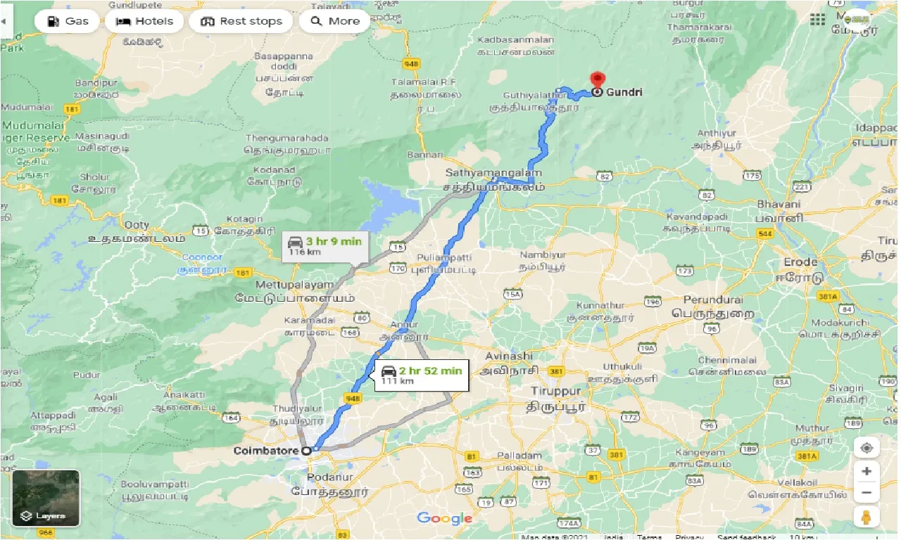 coimbatore-to-gundri-taxi