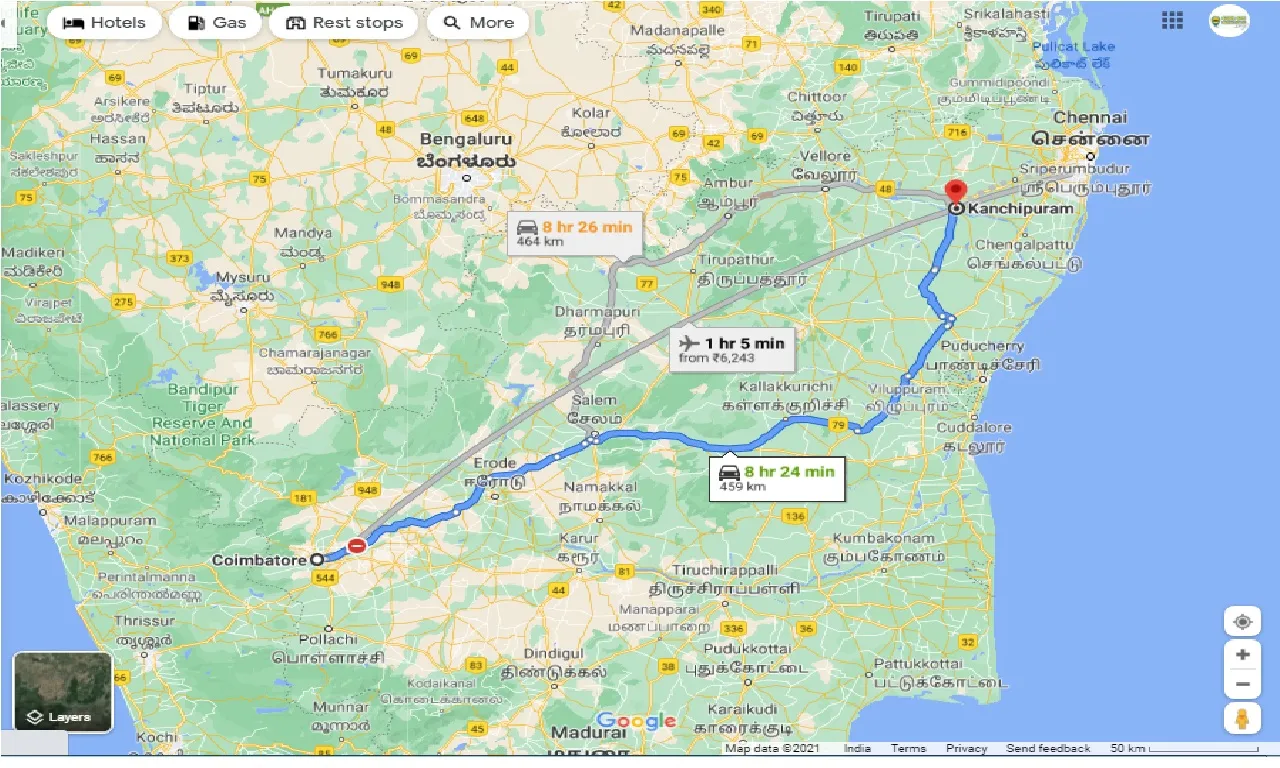 coimbatore-to-kanchipuram-taxi