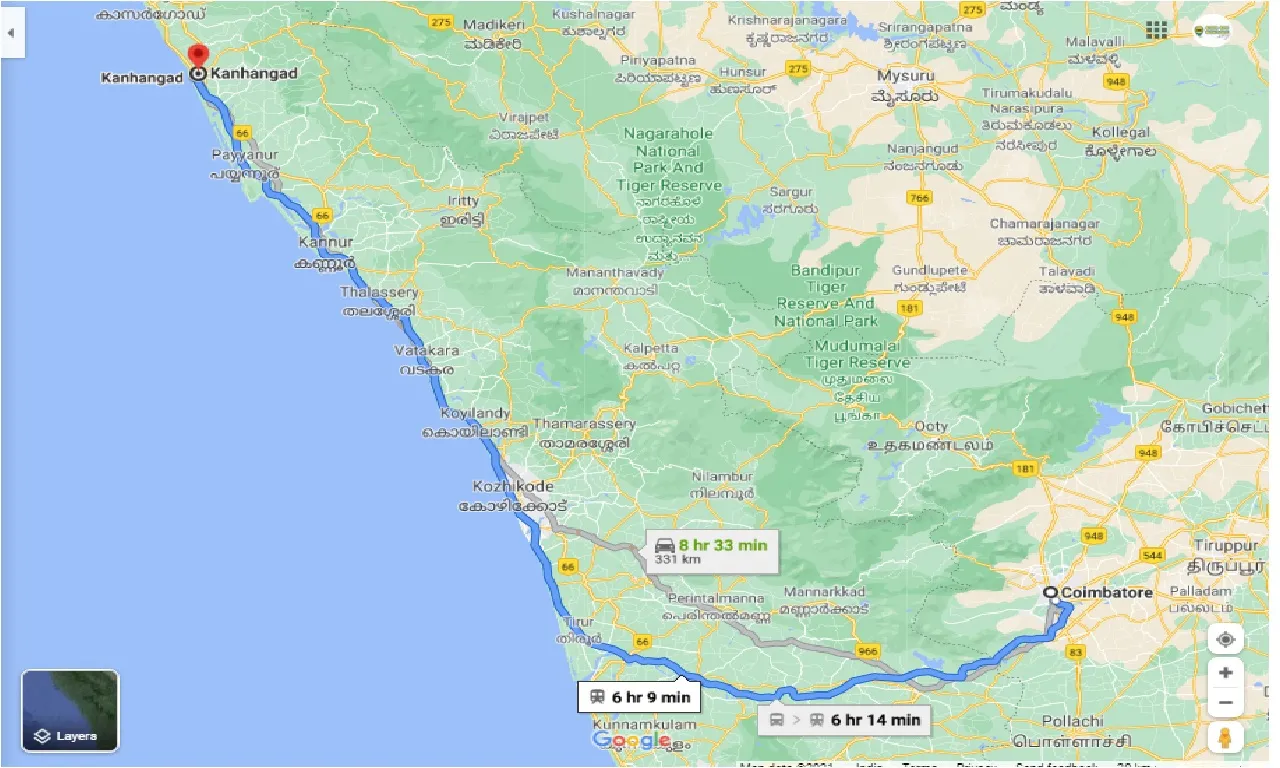 coimbatore-to-kanhangad-one-way