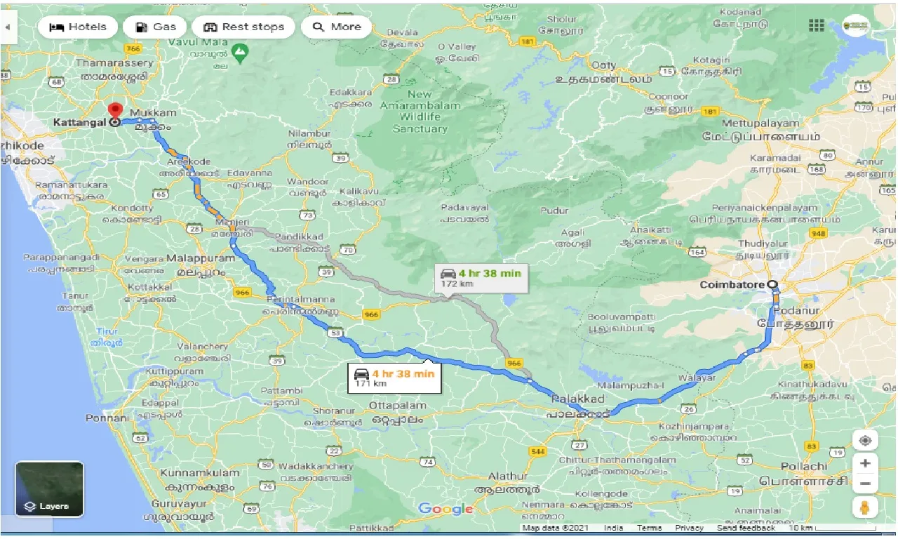 coimbatore-to-kattangal-one-way