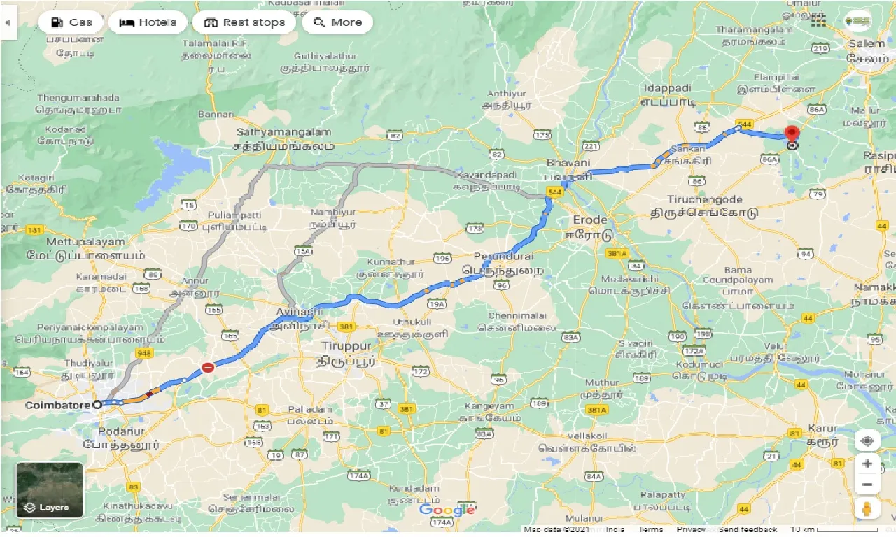 coimbatore-to-mallasamudram-one-way