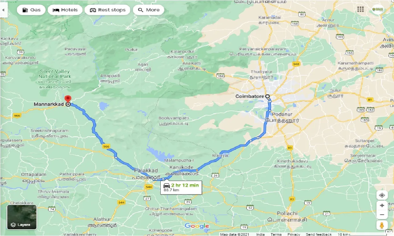 coimbatore-to-mannarkkad-taxi