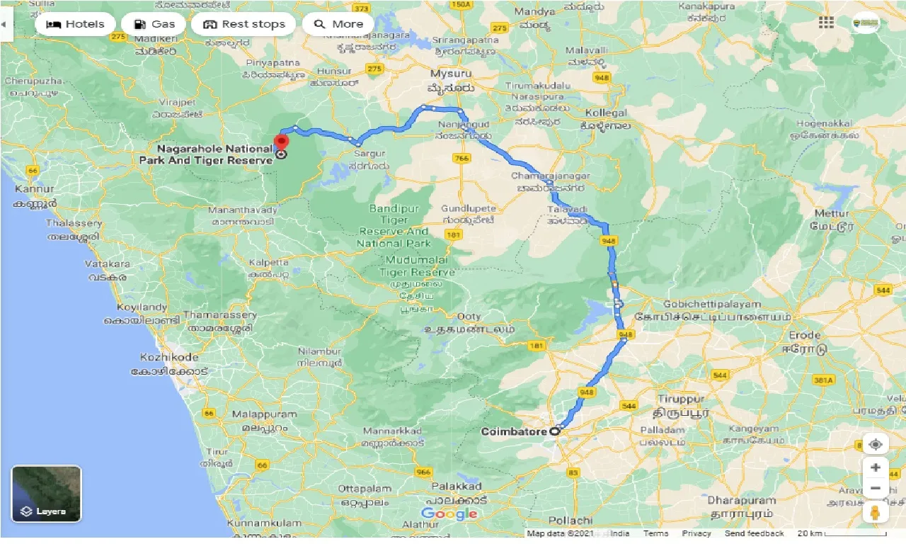 coimbatore-to-nagarhole-national-park-and-tiger-reserve-one-way