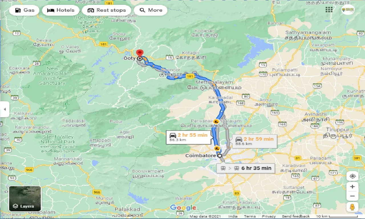 coimbatore-to-ooty-one-way