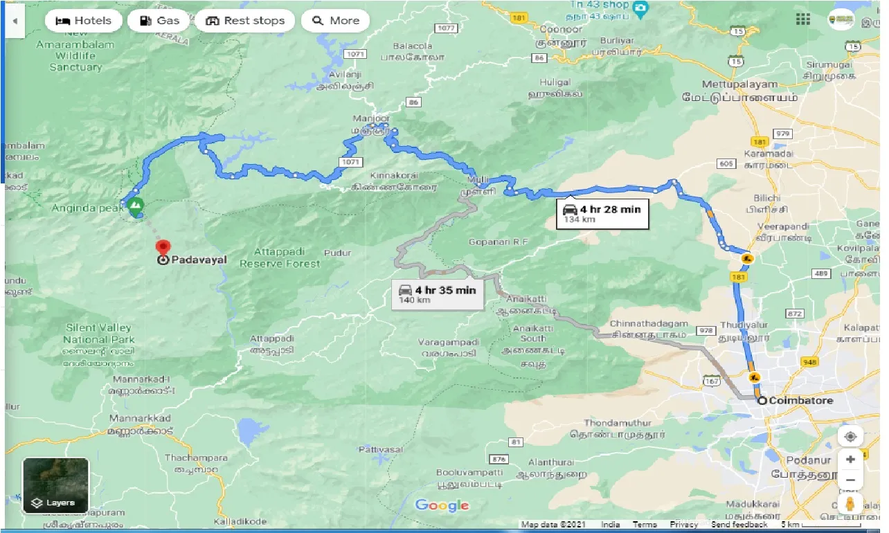 coimbatore-to-padavayal-one-way