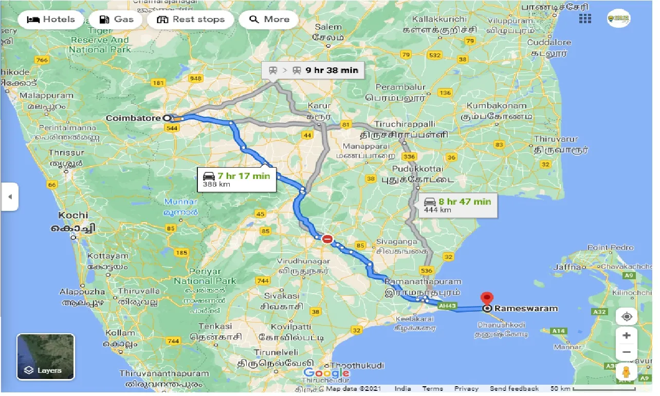 coimbatore-to-rameshwaram-round-trip