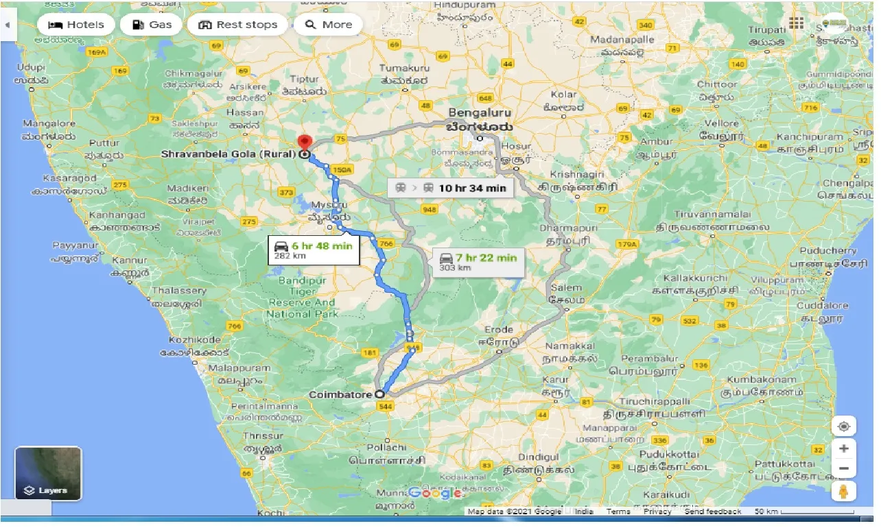 coimbatore-to-shravanbela-gola-one-way