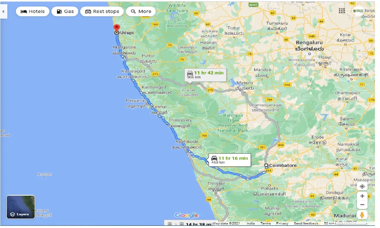 coimbatore-to-udupi-one-way