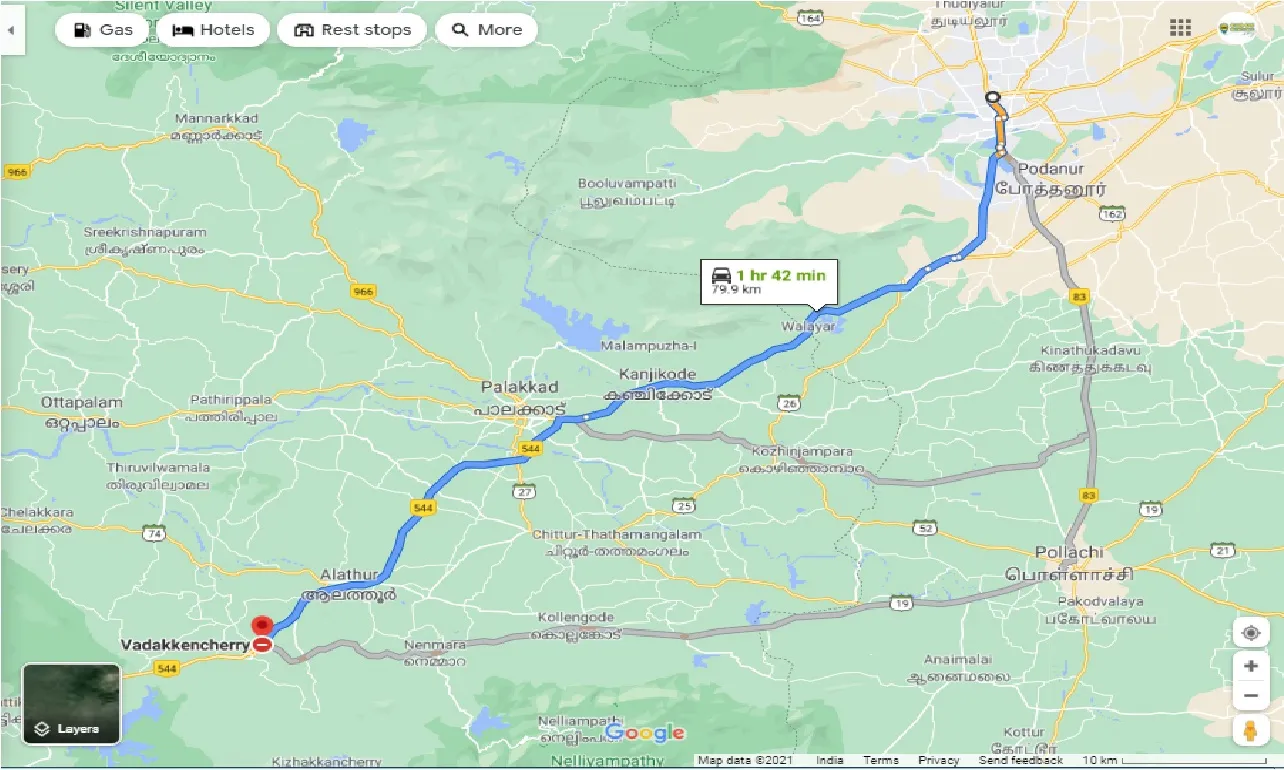 coimbatore-to-vadakkencherry-one-way