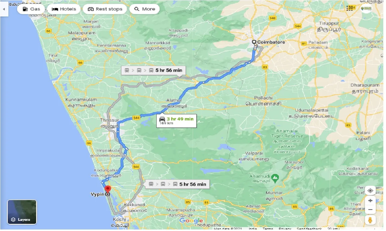 coimbatore-to-vypin-one-way