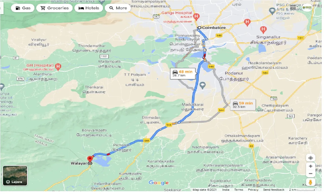 coimbatore-to-walayar-taxi