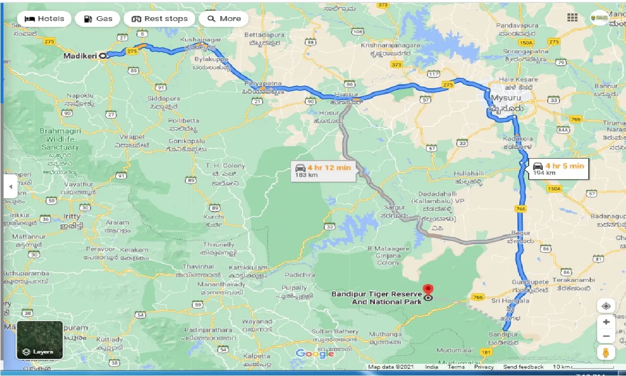 coorg-to-bandipur-national-park-round-trip