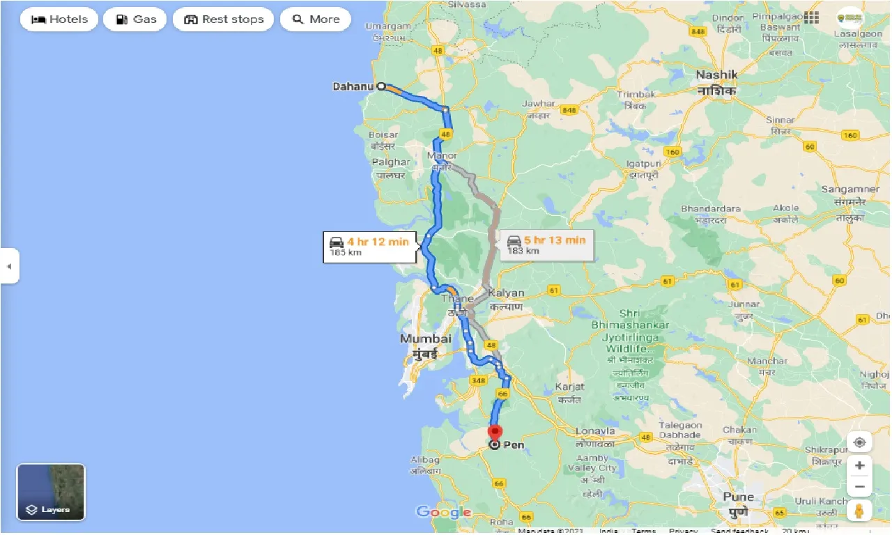 dahanu-to-raigad-one-way