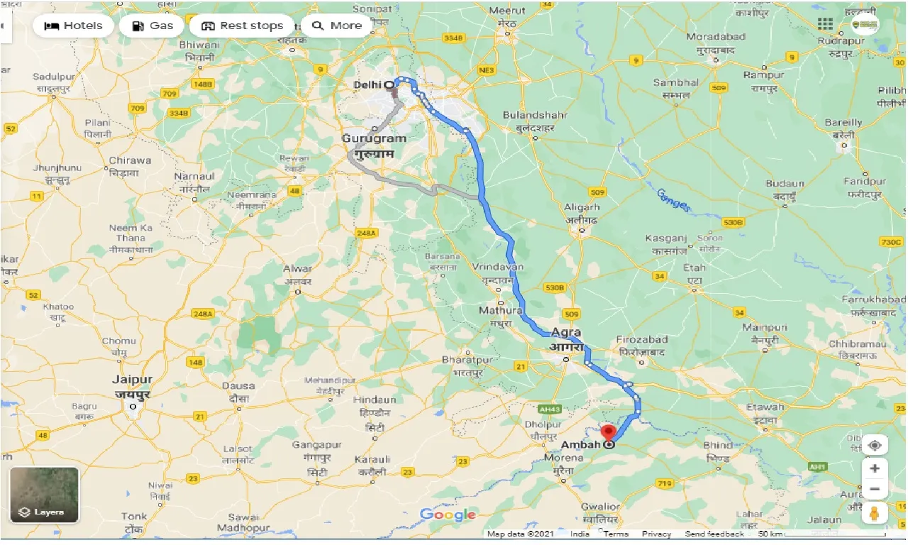 delhi-to-ambah-round-trip