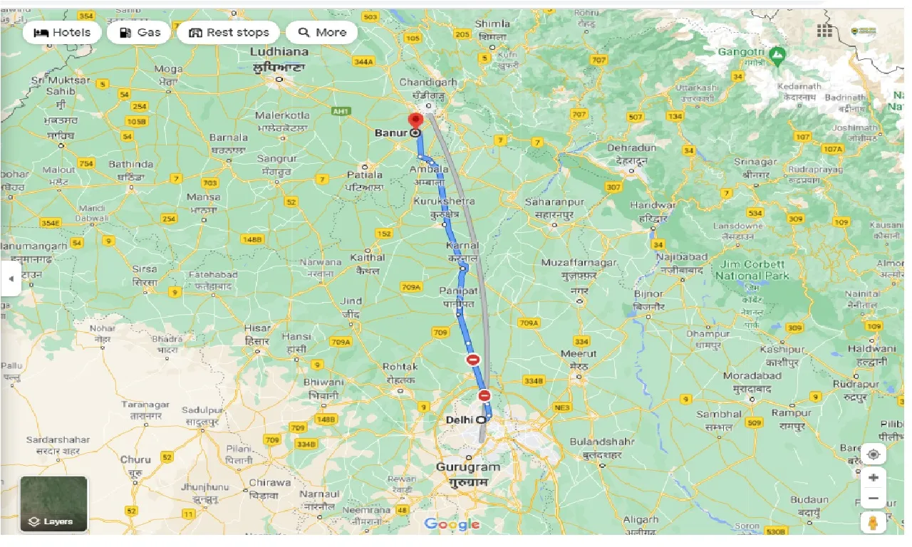 delhi-to-banur-round-trip