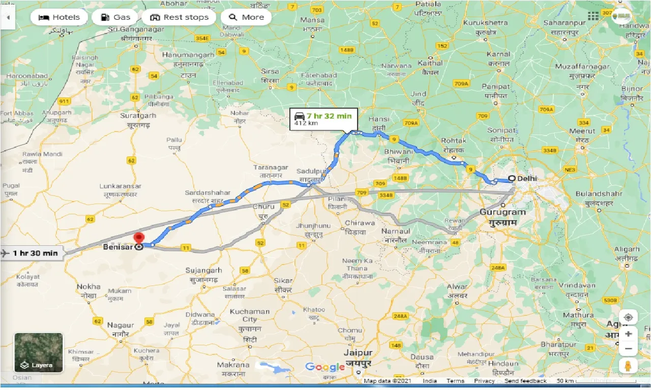 delhi-to-benisar-round-trip