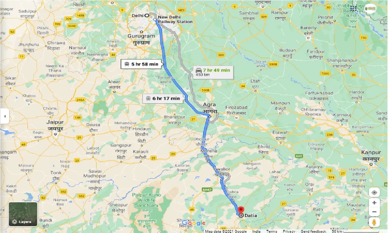 delhi-to-datia-one-way