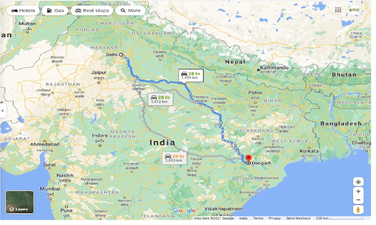 delhi-to-deogarh-round-trip