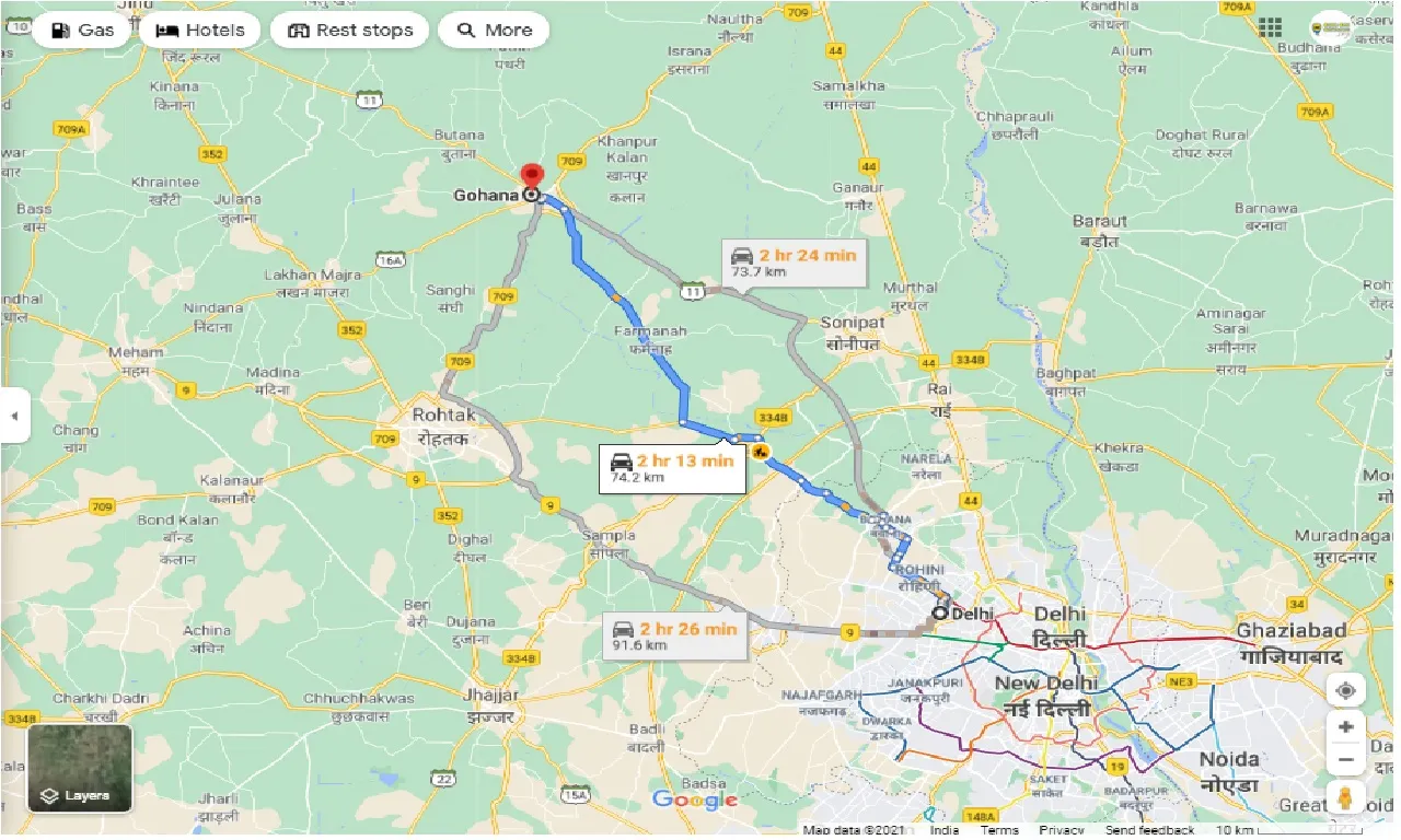 delhi-to-gohana-round-trip