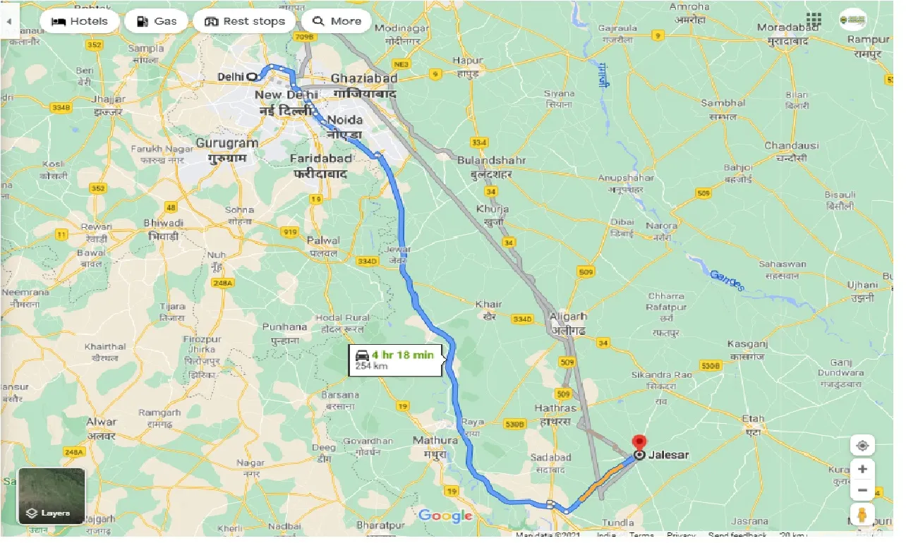 delhi-to-jalesar-round-trip