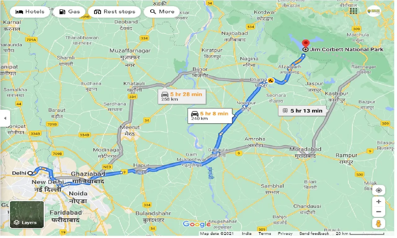 delhi-to-jim-corbett-national-park-one-way