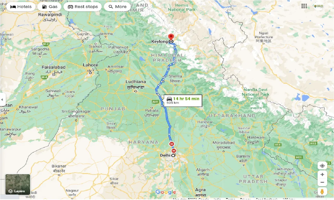 delhi-to-keylong-round-trip