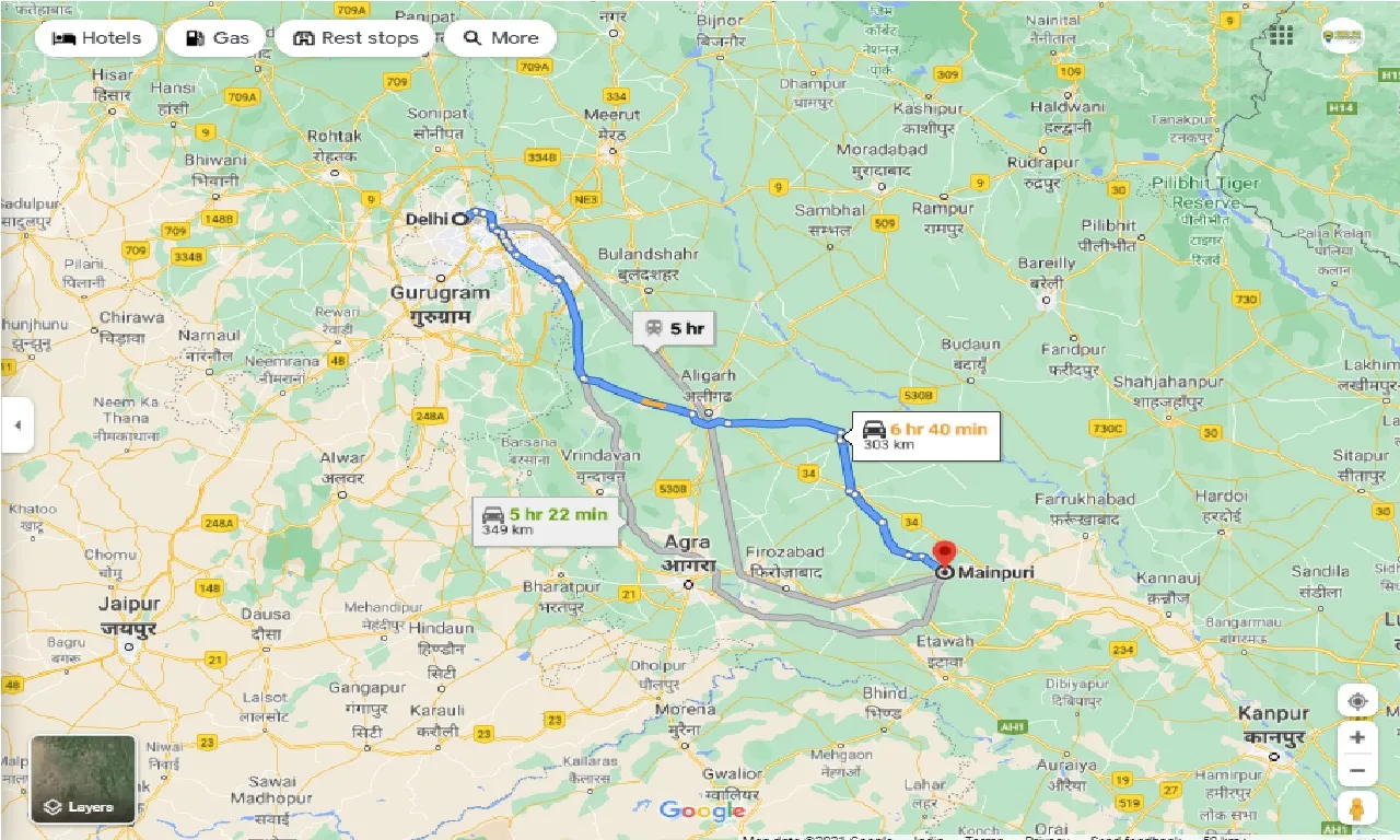 delhi-to-mainpuri-round-trip