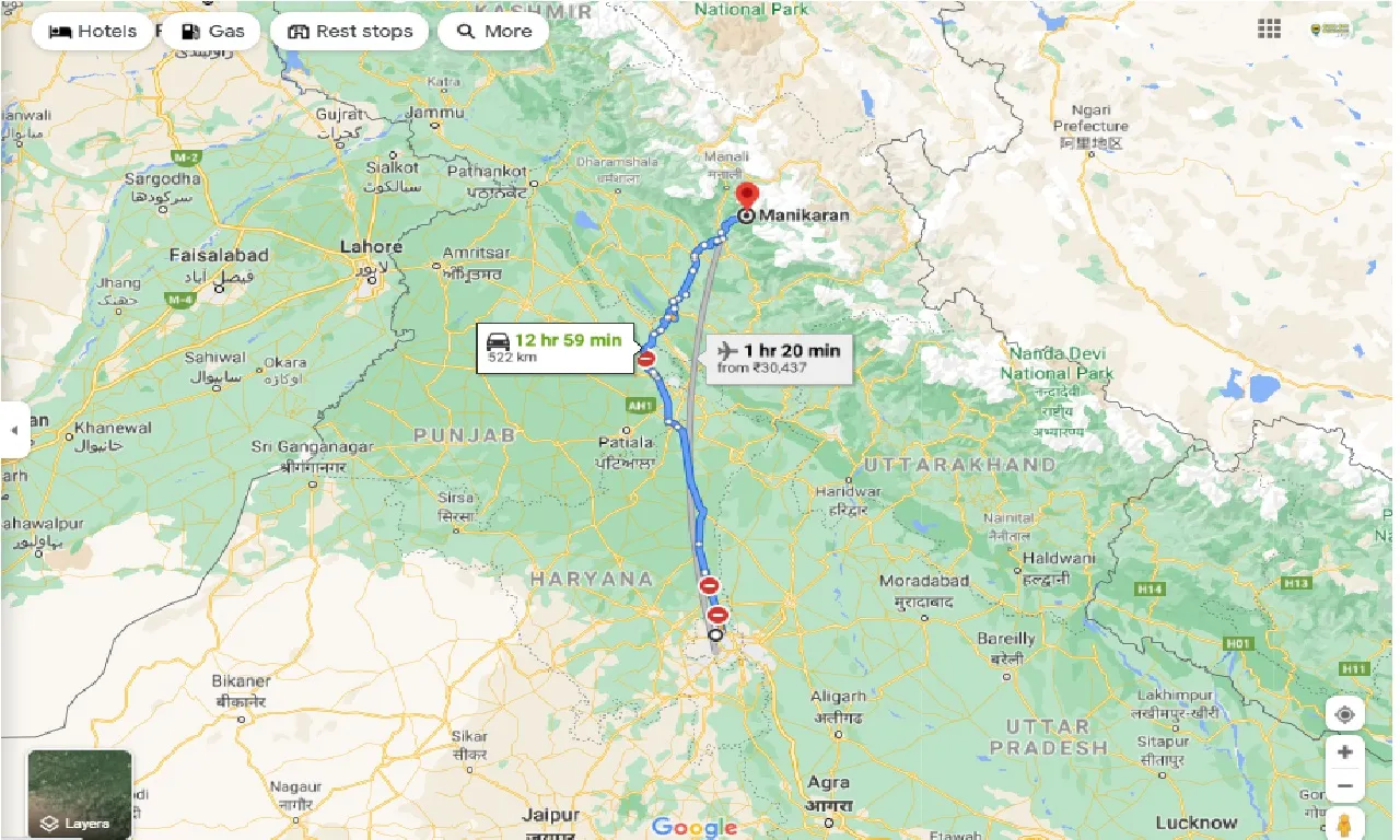 delhi-to-manikaran-round-trip