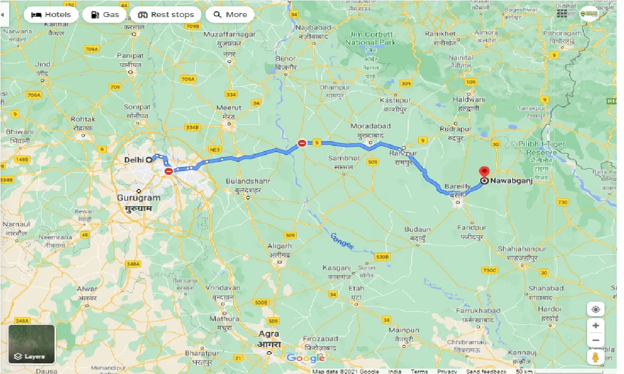 delhi-to-nawabganj-round-trip